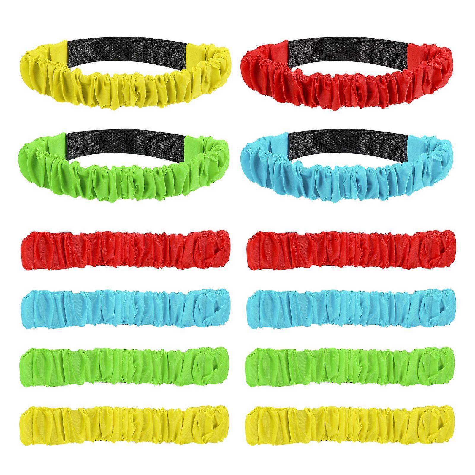 12Pcs Legged Race Bands Straps Perfect For Indoor Play And School Fun Days Utilizing Premium Fabric And Fine Stitching