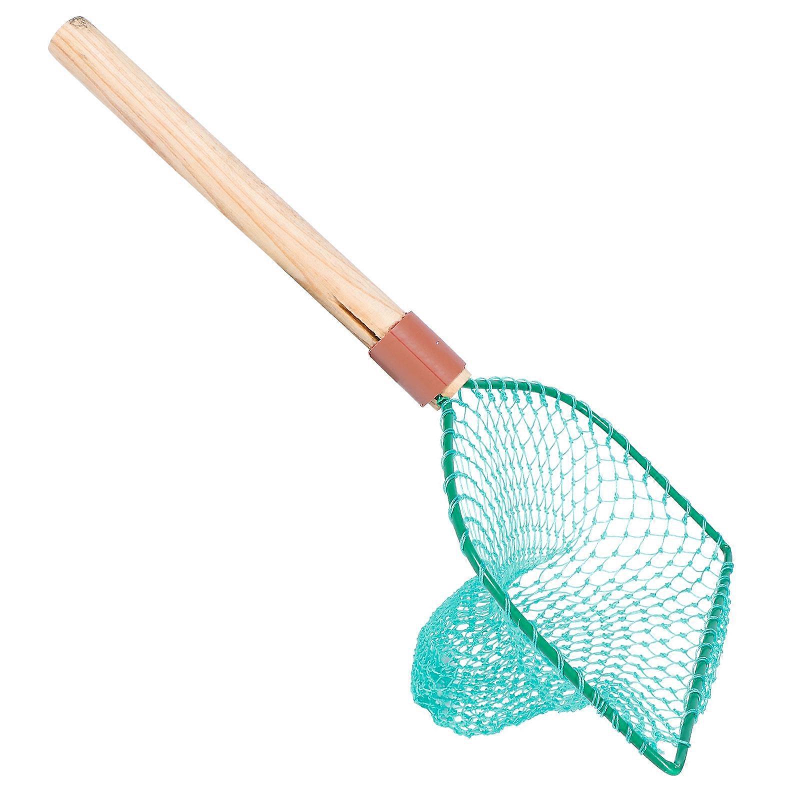 Durable Fishing Net with Wood Handle for Swimming Pool Use Made of Synthesis Material