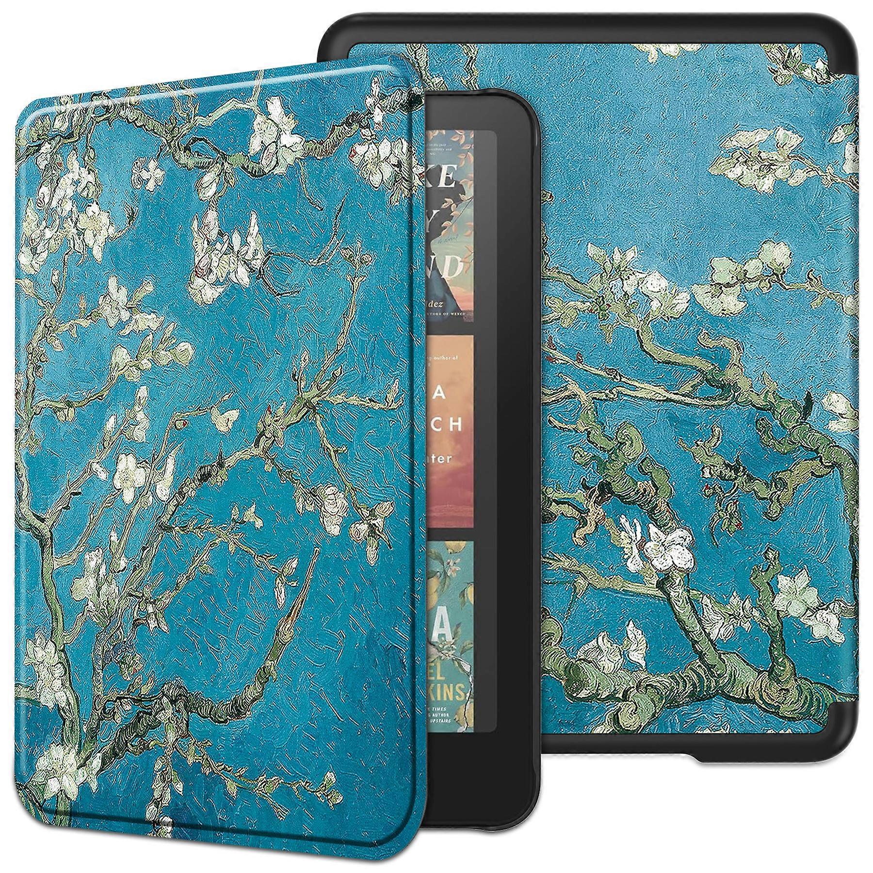 For Amazon Kindle Colorsoft Kindle Paperwhite (2024) Case Pattern Print PC+ PU E-Reader Cover Apricot Blossom