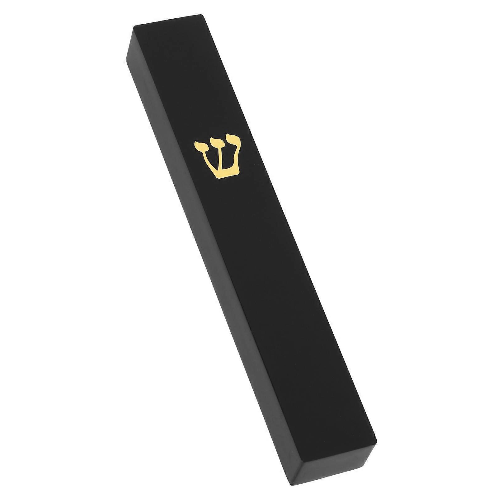 Elegant Resin Mezuzah Case for Home Blessing Weatherproof Jewish Door Ornament with Easy Installation Tools