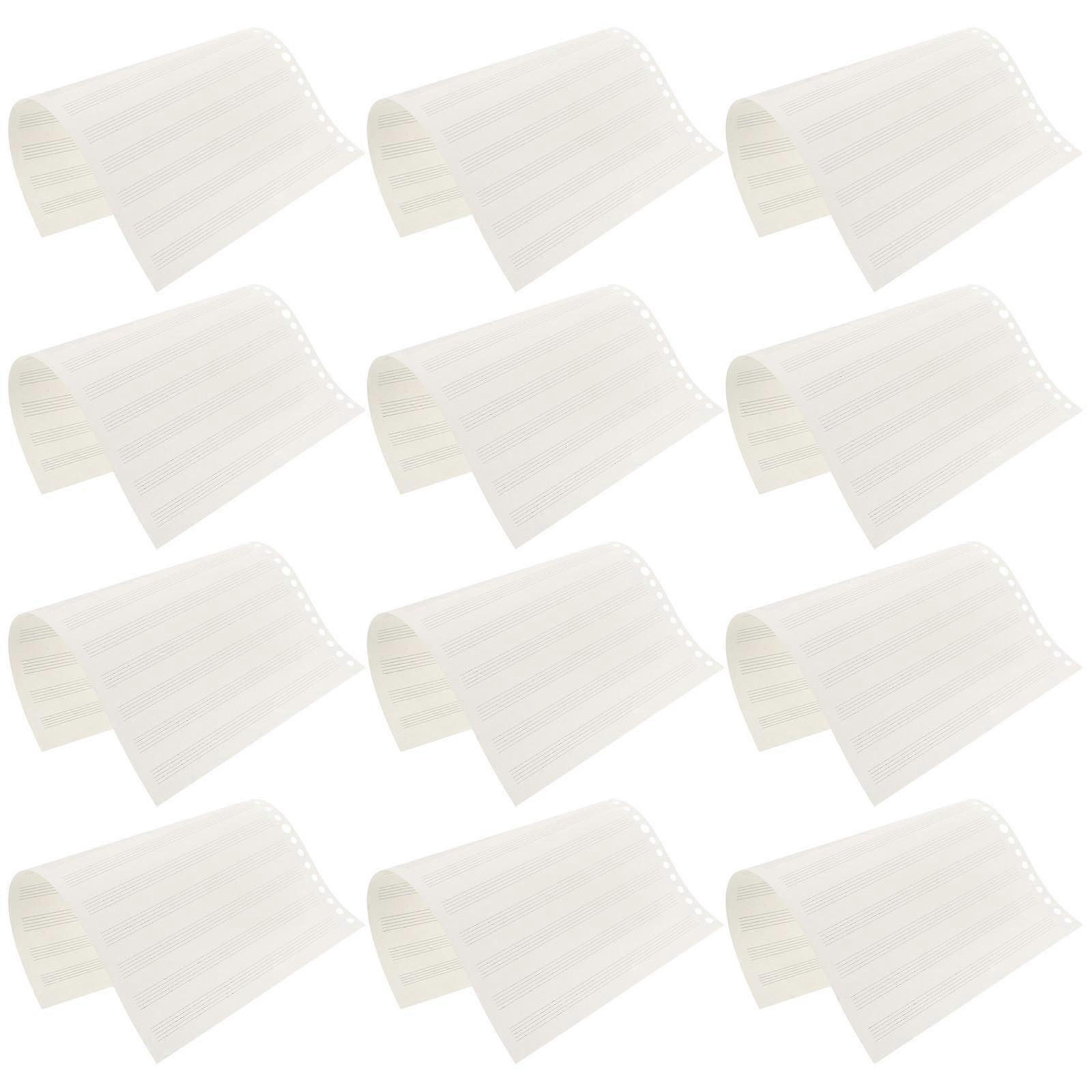 Sheet Music Book Interchangeable Sheets Versatile Usage Ideal For Music Schools Orchestras Personal Practice White 25.50X18.00X0.50cm 1 Set