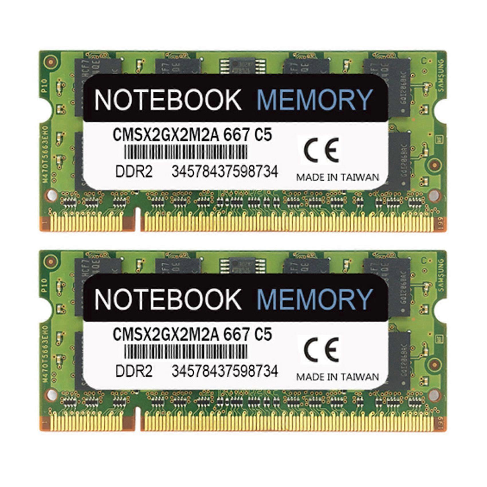 2X 2GB DDR2 667MHz PC2-5300 DDR2 667 (240 PIN) SODIMM Laptop Memory,Notebook Laptop Memory Modules