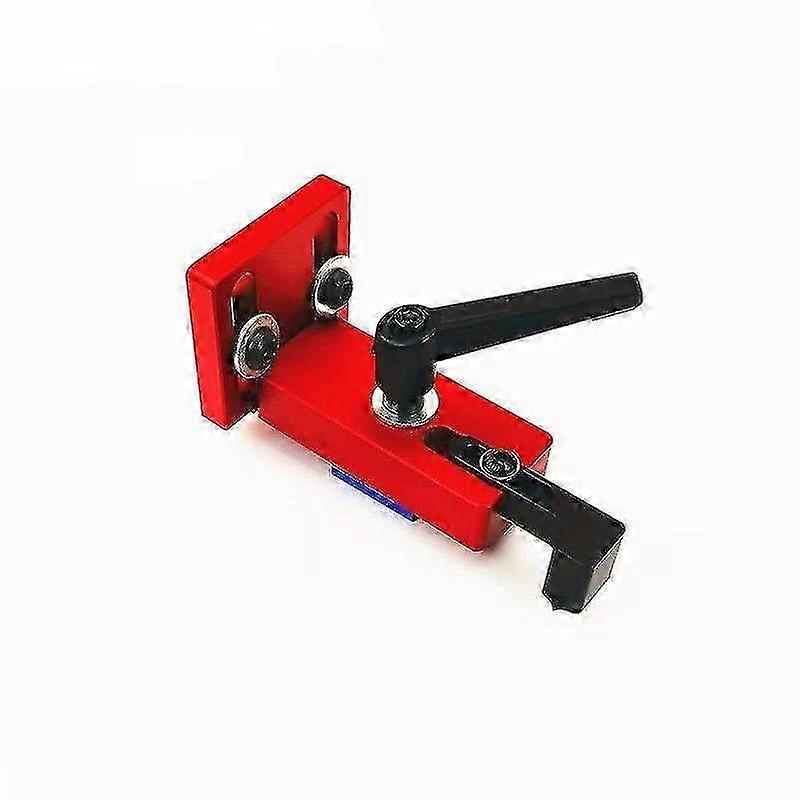 Fixed T-slot Miter Track Stop & Chute Stopper - Manual Woodworking DIY Tool (1pc, Red) for Precise Cuts & Enhancements
