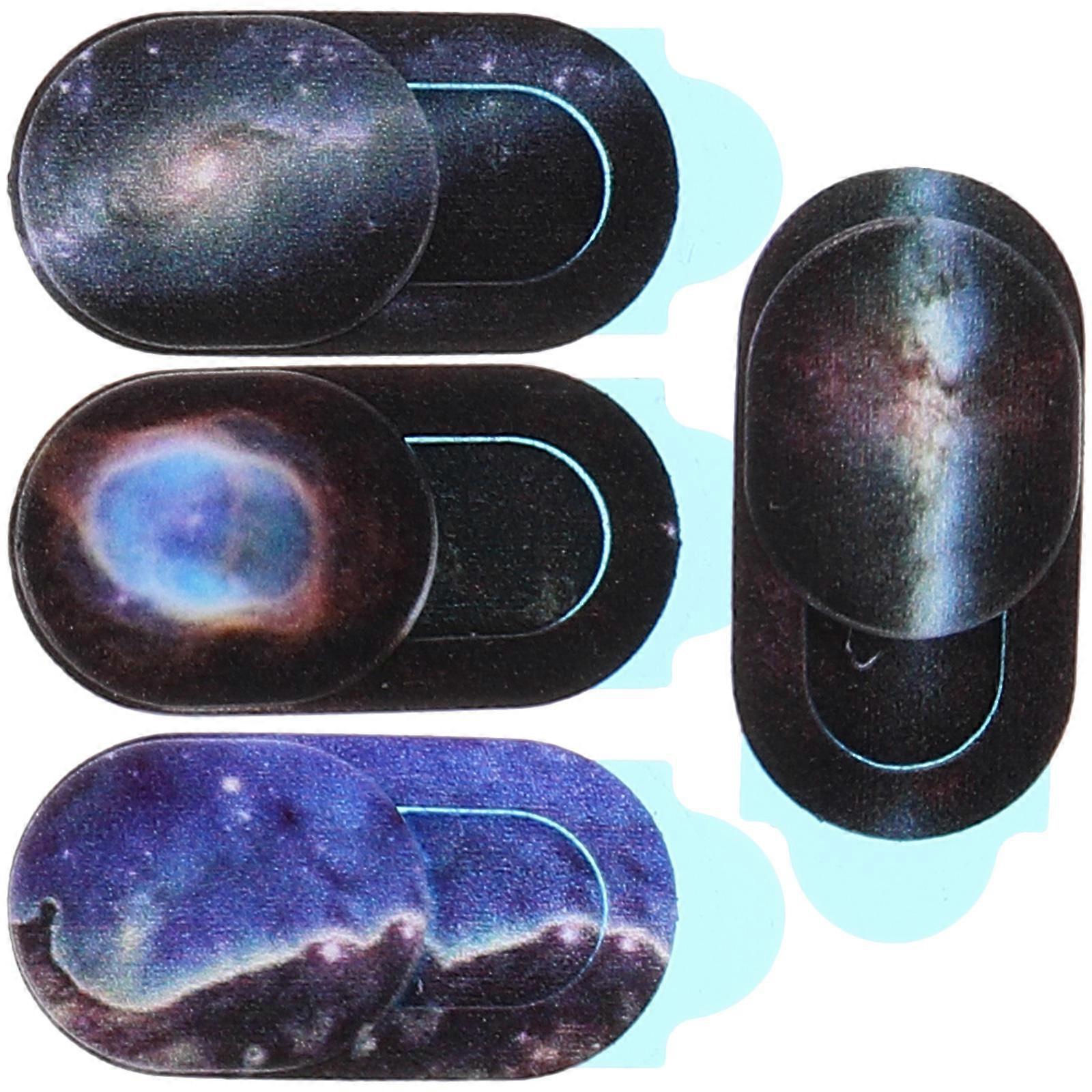 Camera Privacy Covers 4Pcs Rectangular Laptop Cover For Safe Online Meetings 2X1Cm ABS Material