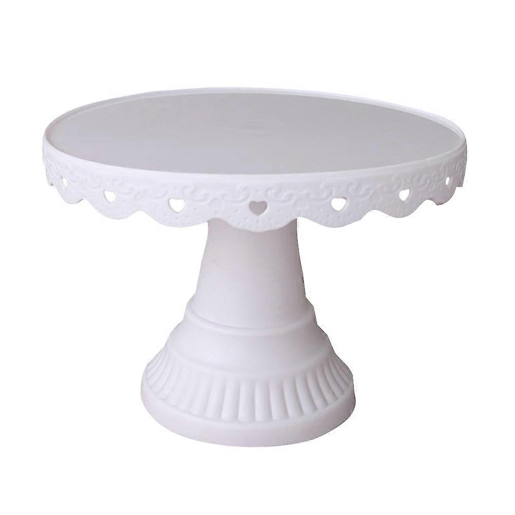 Cake Display Stand 1Pack White Color Dessert Storage Holder Perfect For Celebrations Like Weddings And Birthdays Featuring Lightweight Plastic