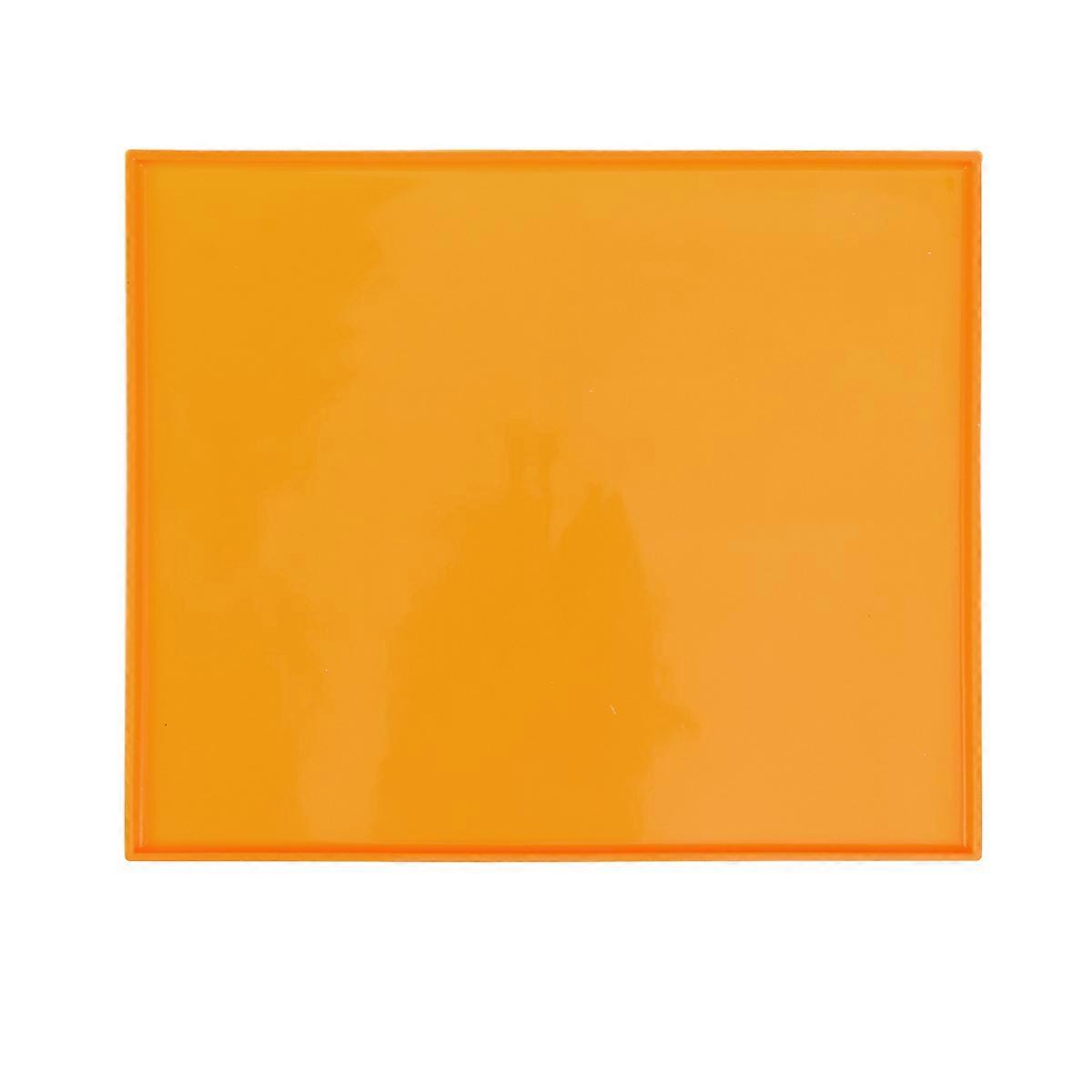 Premium silikone fodermåtte til hunde og katte non-stick, hævede kanter, let at rengøre, vaskbar foderpude orange