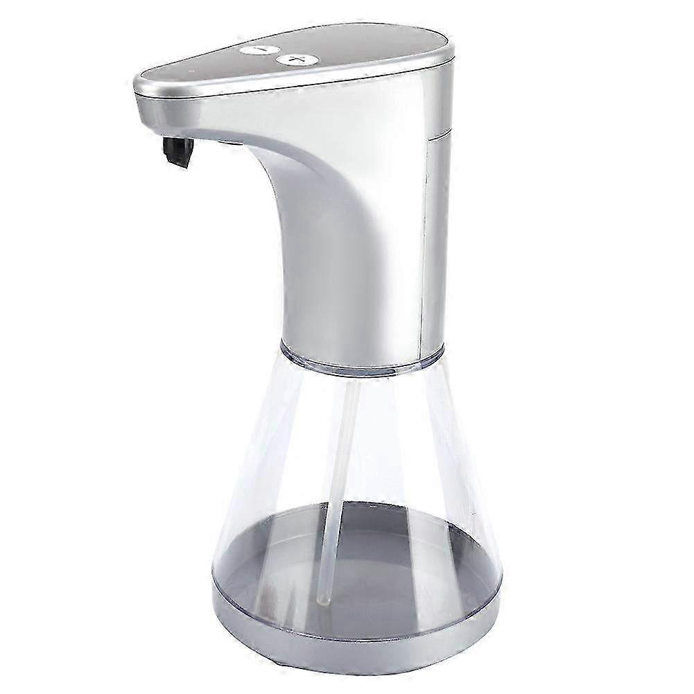 Touchless Automatic Sensor Foam Soap & Lotion Dispenser - 520ml Silver Bathroom & Kitchen Hands-Free Pump