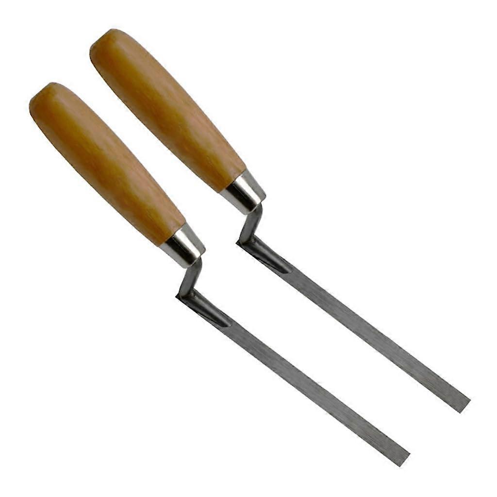 2 pointing trowels, brick joint tool, masonry trowel, cement trowel, pointing tool, finger trowel