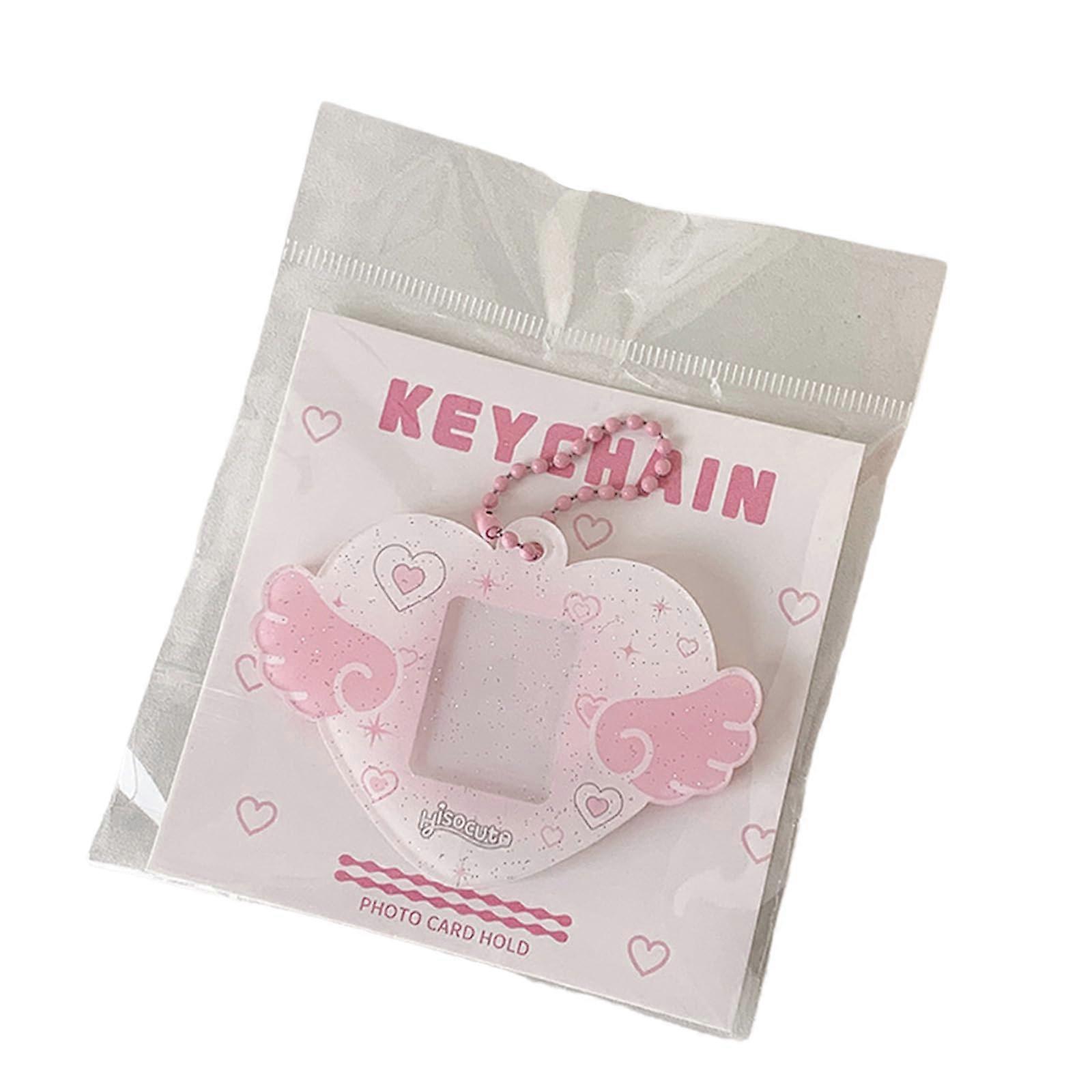 1 Inch Photo Case Heart Wing Card Binder 1 Inch Photo Card Storage Display Hanger For Convenient Storage And Display White