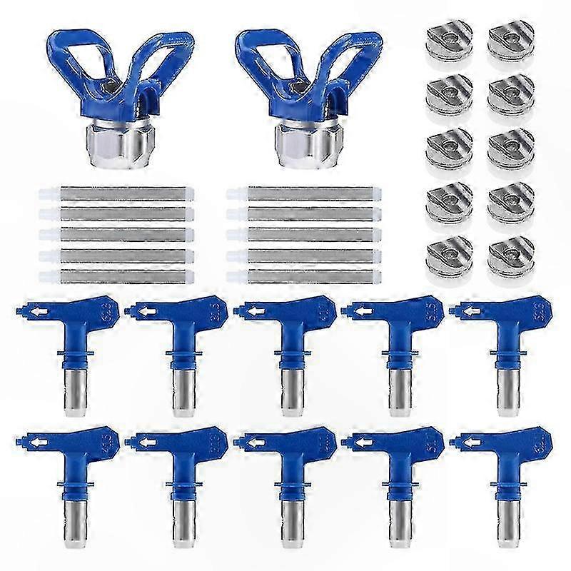 Spray Tips for Airless Paint Machines, Reversible Nozzles with Filters and Guards