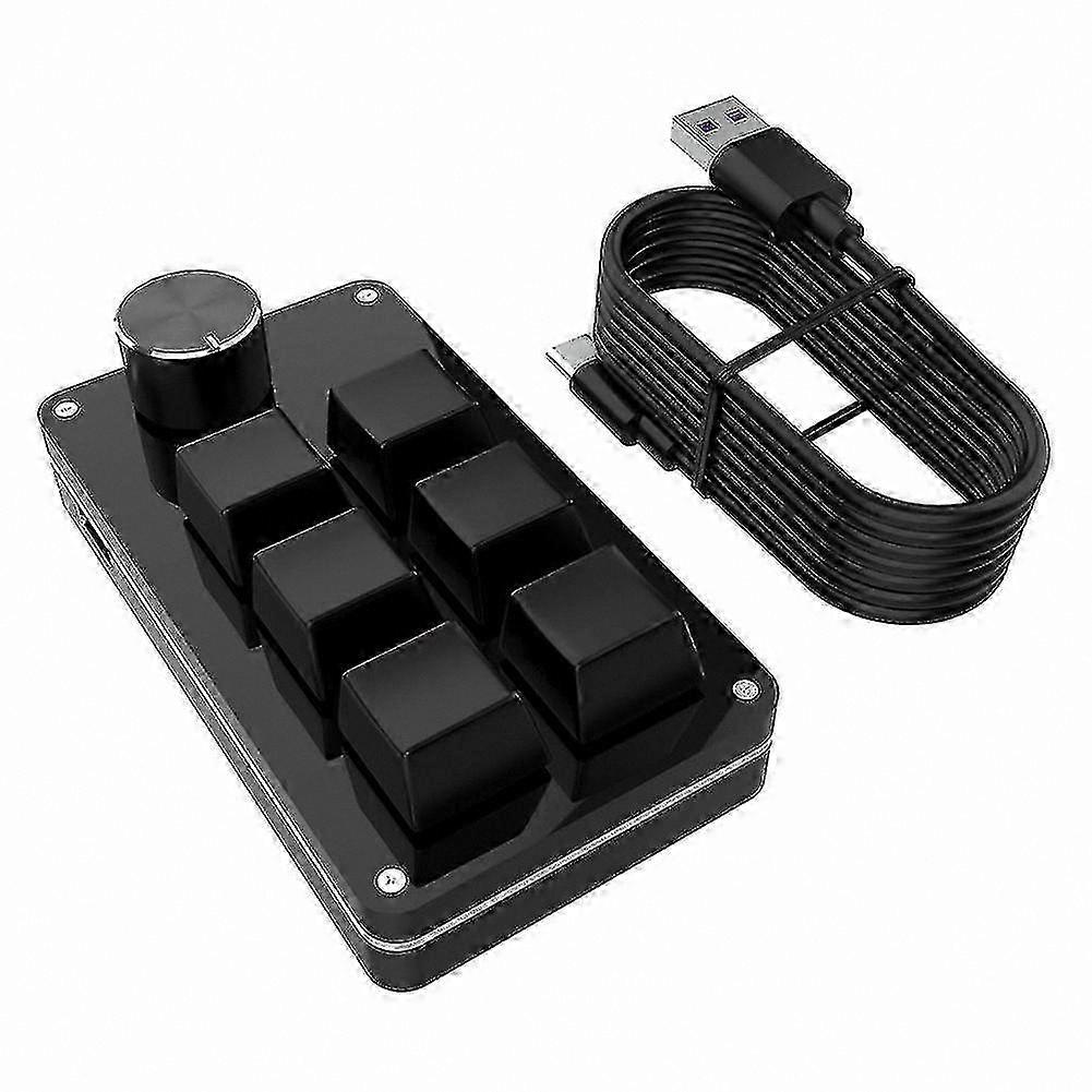 Customizable Mini Mechanical Keyboard with Bluetooth and USB, 6-Key Macro, Hotswap Functionality, Programmable DIY Keypad