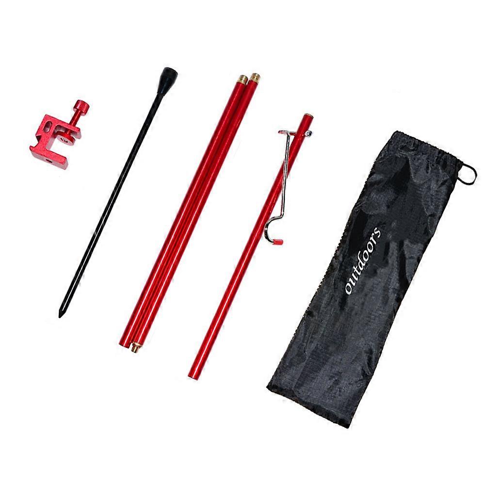 Foldable Table Pole Aluminum Bracket For Outdoor Camping Light Support Adjustable 1Set