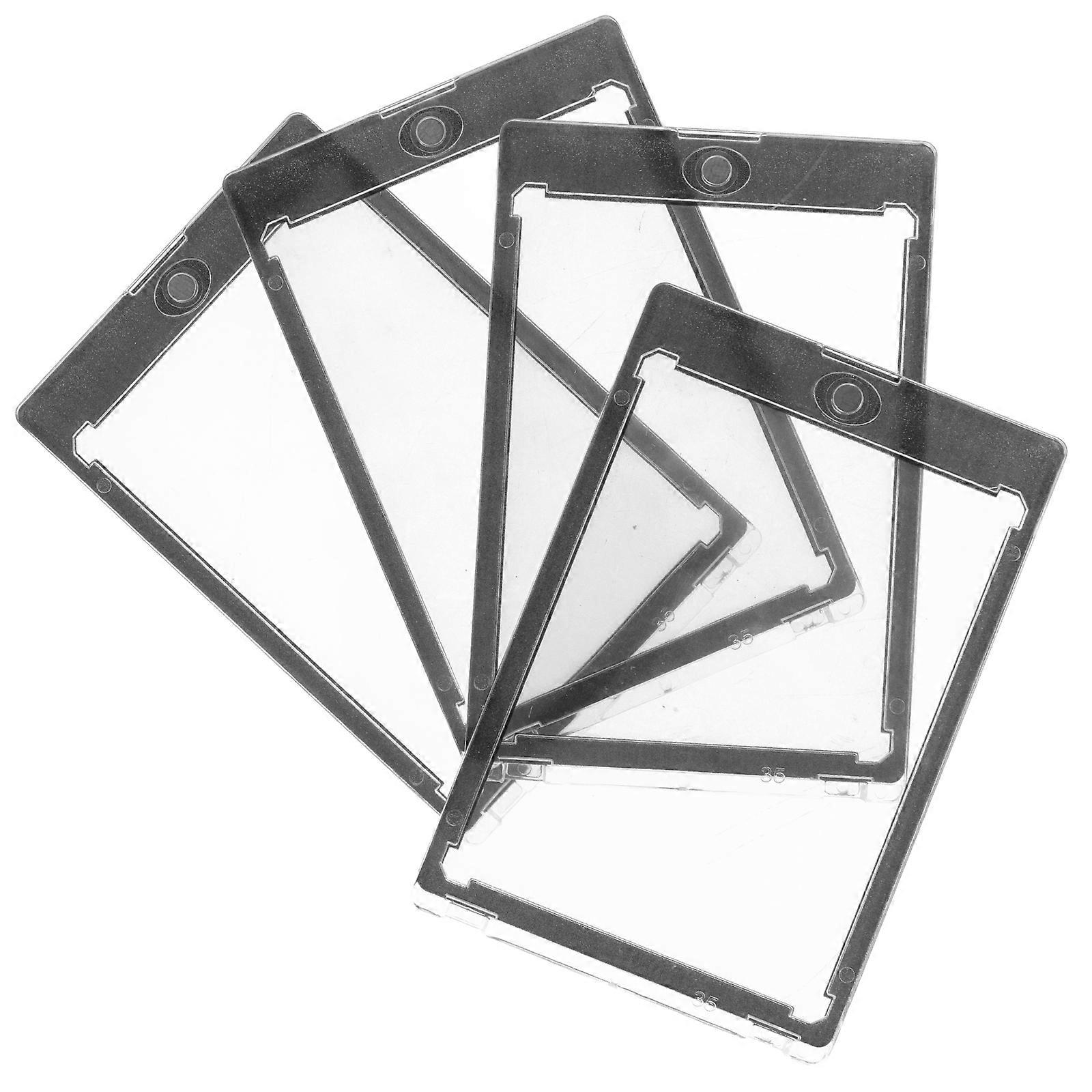 Standard Card Sleeves Card Holders For Trading Cards Display Cases For Cards Card Collectors 4Pcs