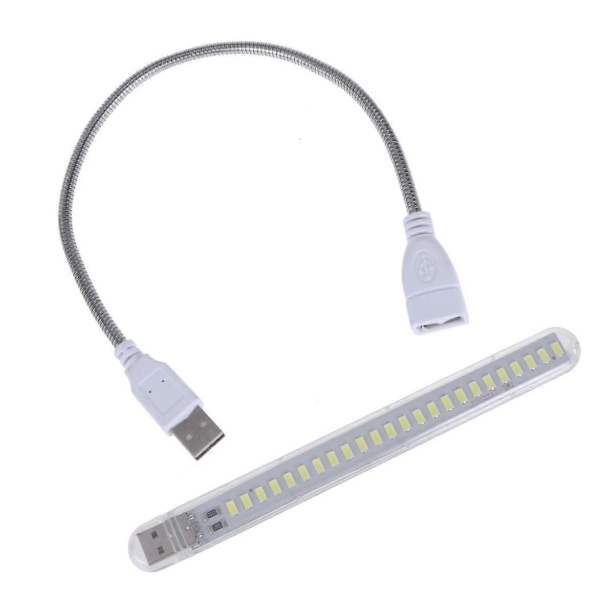USB Light White LED Night Table Lamp for Lighting Use with Moving Pole