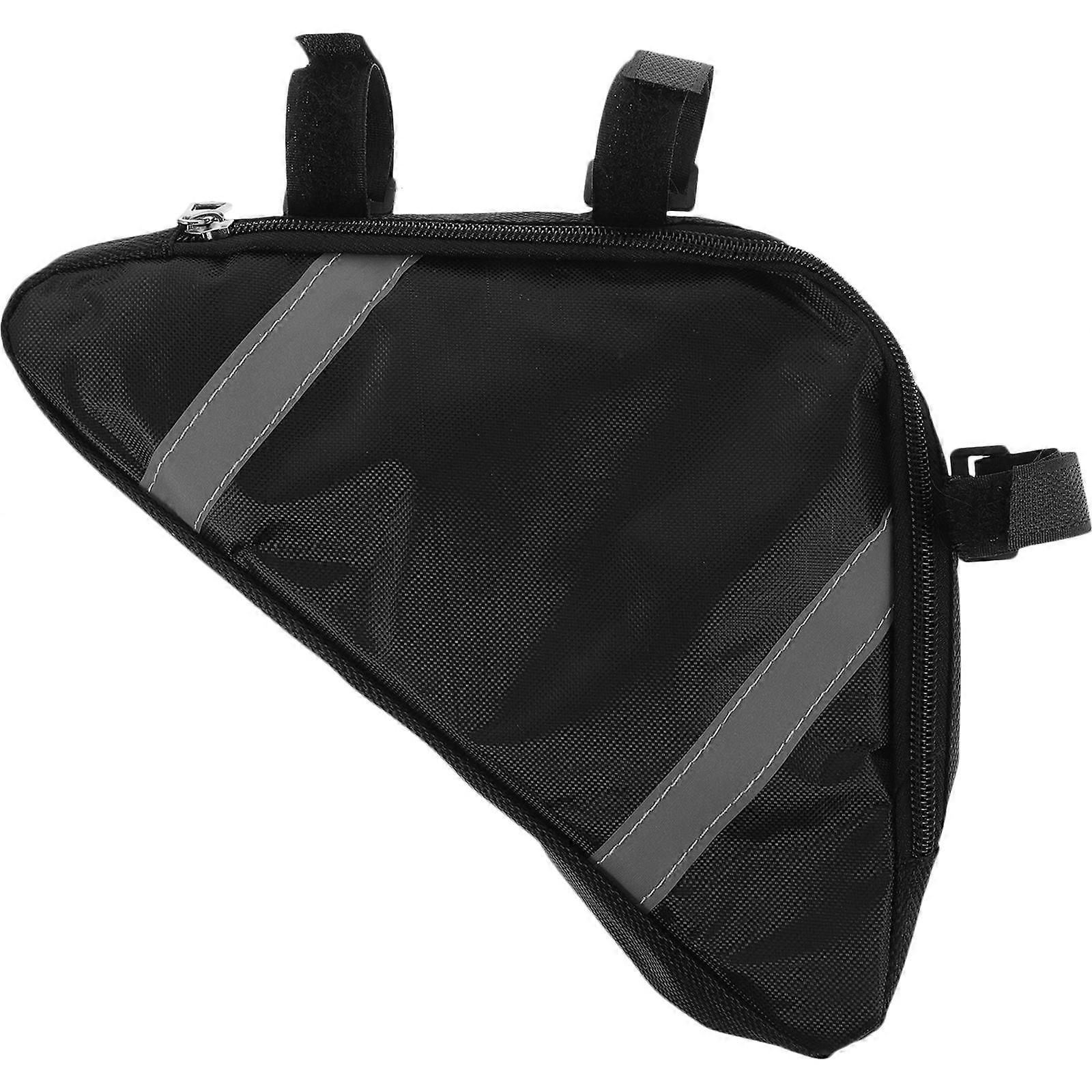 Lightweight Bike Frame Front Bag for Secure Storage of USB Keys, Money – Easy to Install Cycling Accessory