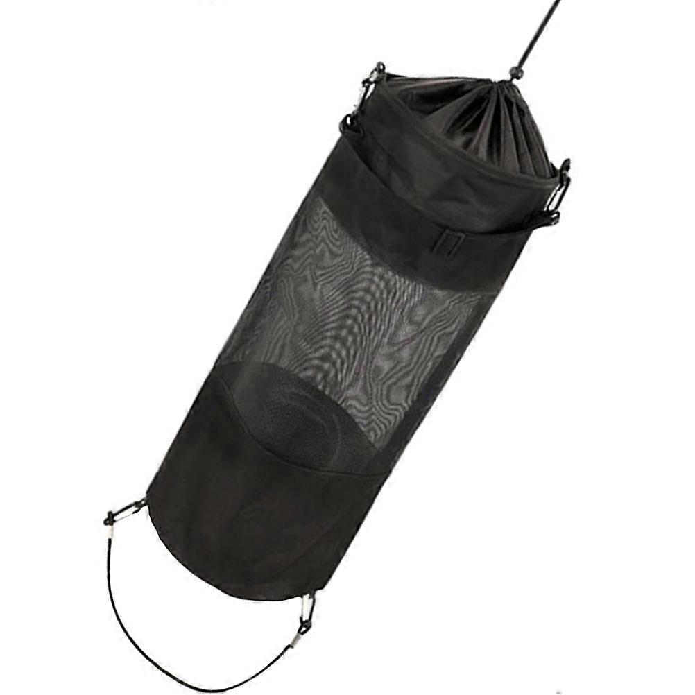 Durable Garbage Collection Bag For Outdoor Activities Hangable Black Storage 1Pack