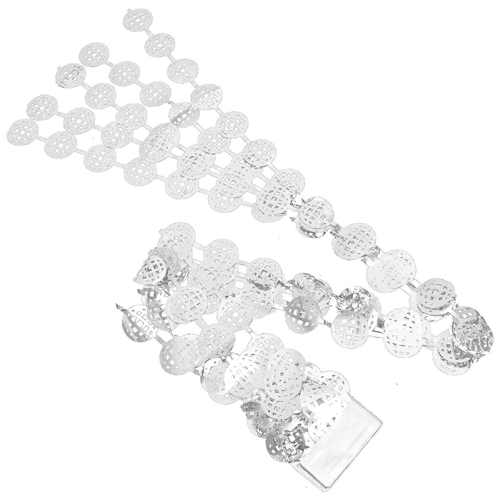 Foil Fringe Curtain with Disco Ball Design for Party Decorations Material