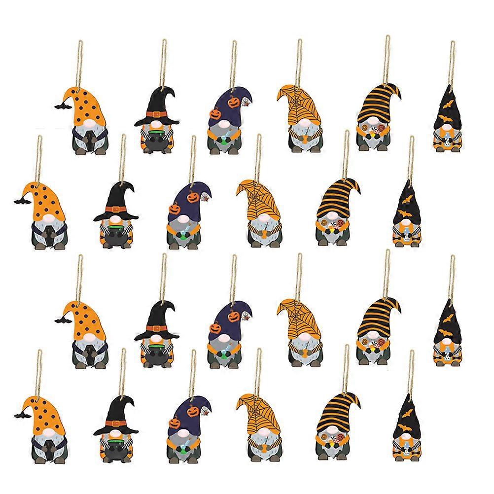 24 Pcs Halloween Style Gnomes Hanging Decorations For Party Hosts And Home Owners In Assorted Color