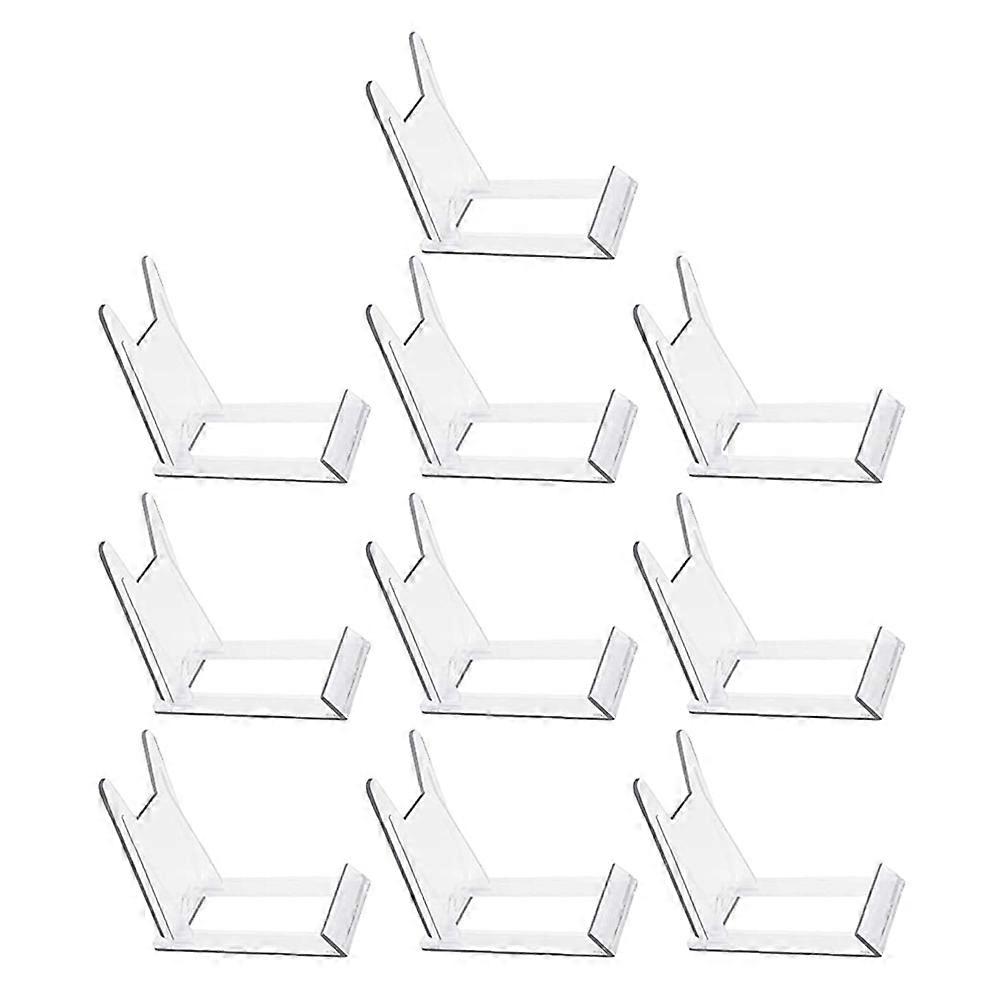 10pcs Versatile Display Racks for Plates and Bowls Storage