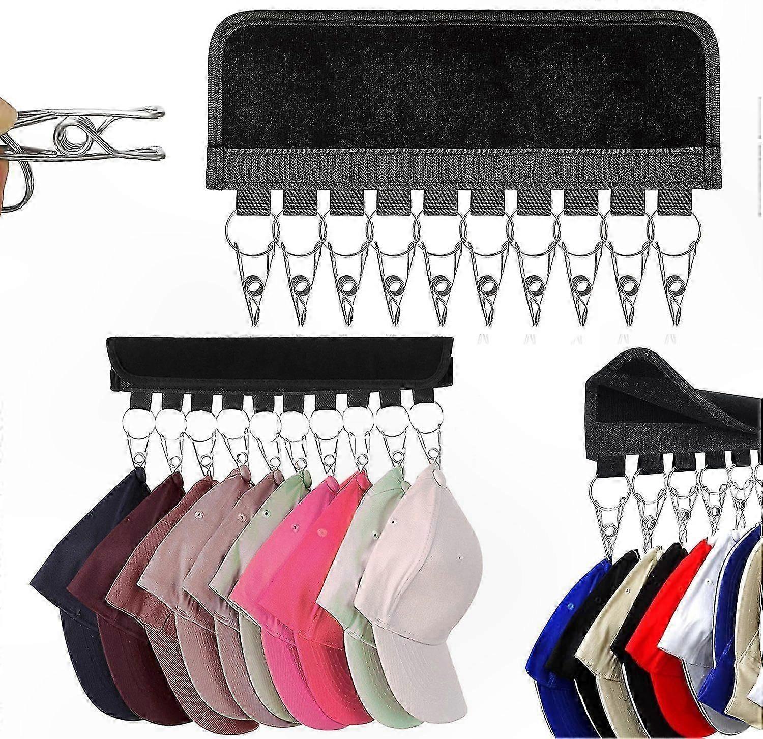 Hat Storage Organizer, Portable Hanger for Closet, Wall, or Door, Space-Saving Solution