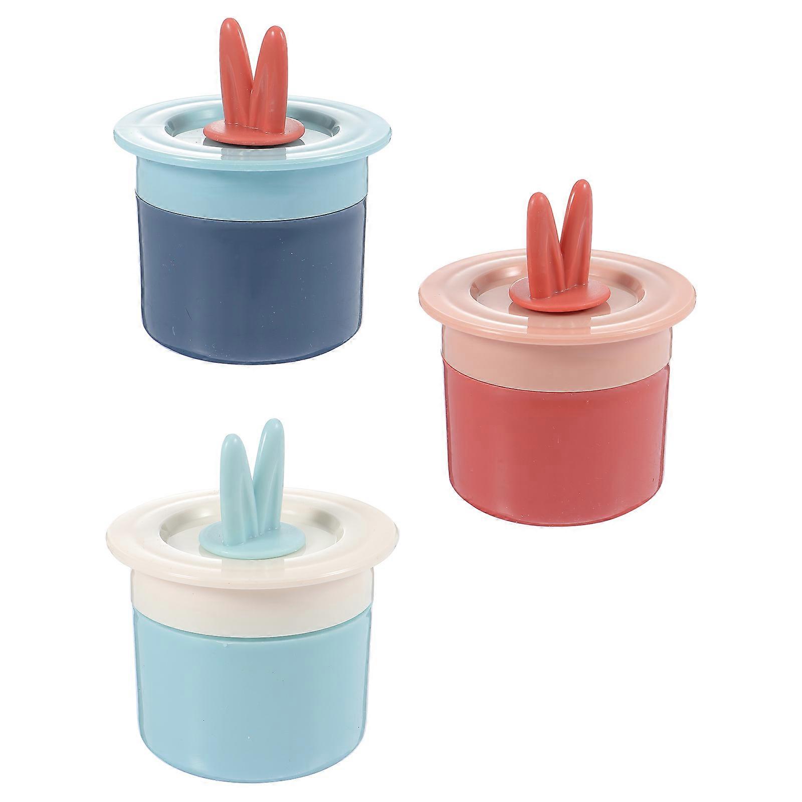 3Pcs Lovely Mini Foams Bubbler Cups for Shampoo Facial Cleanser with Rich Dense Bubbles Assorted