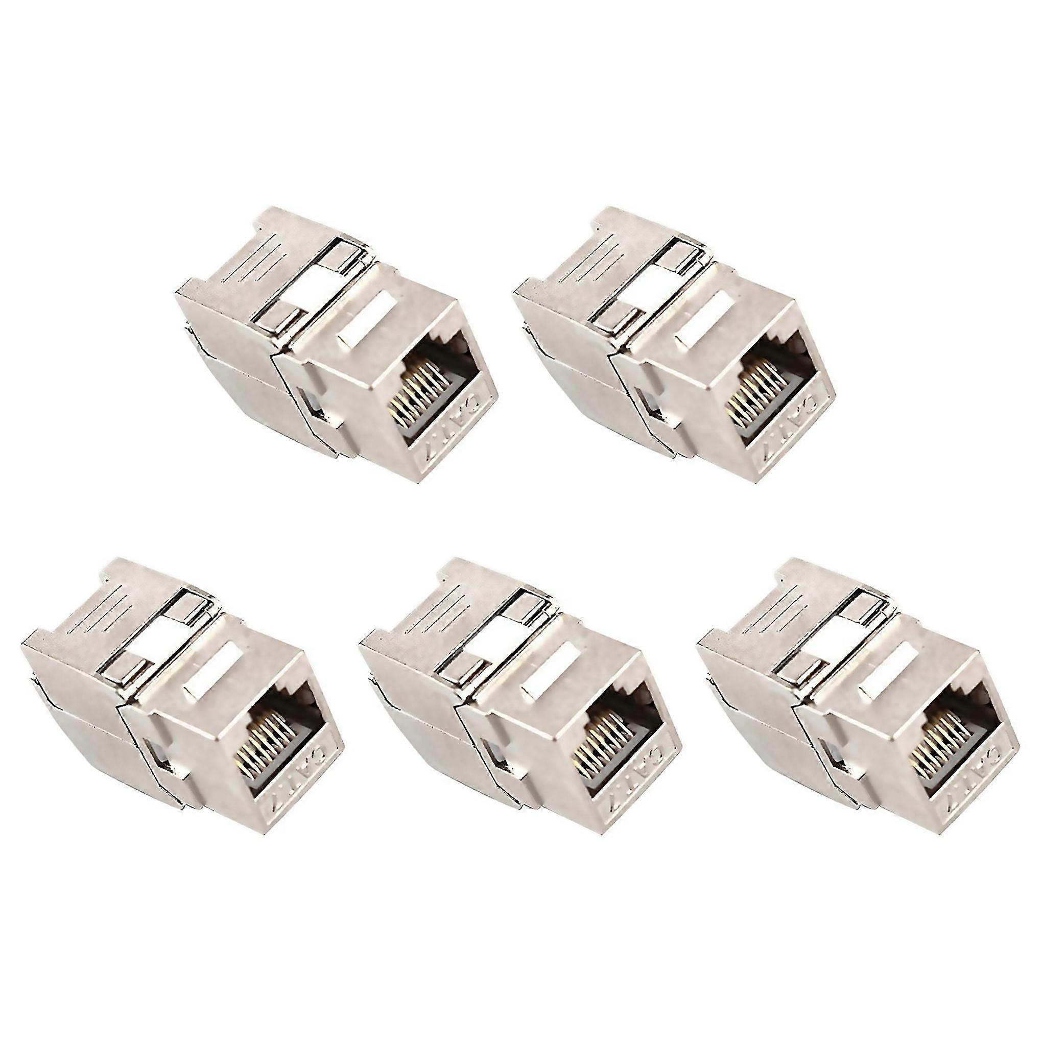 For 5pcs network rj45 cat7 jack module 360 degree full shielded rj45 socket to lsa toolfree terminat