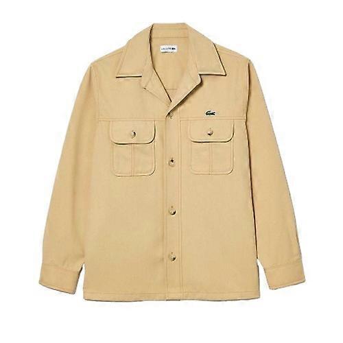 Lacoste Mens Plaid Cotton Twill Oversized Overshirt