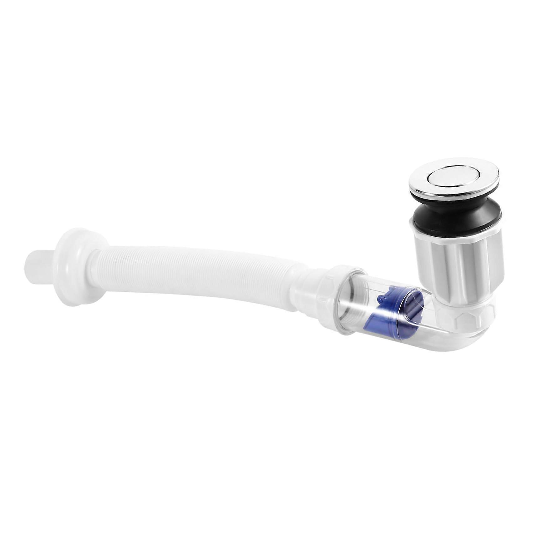 Flexible Drainage Kit For Washbasin, Waterproof Overflow Drain Valve, Thickened Sealing Ring Included, Universal Fit