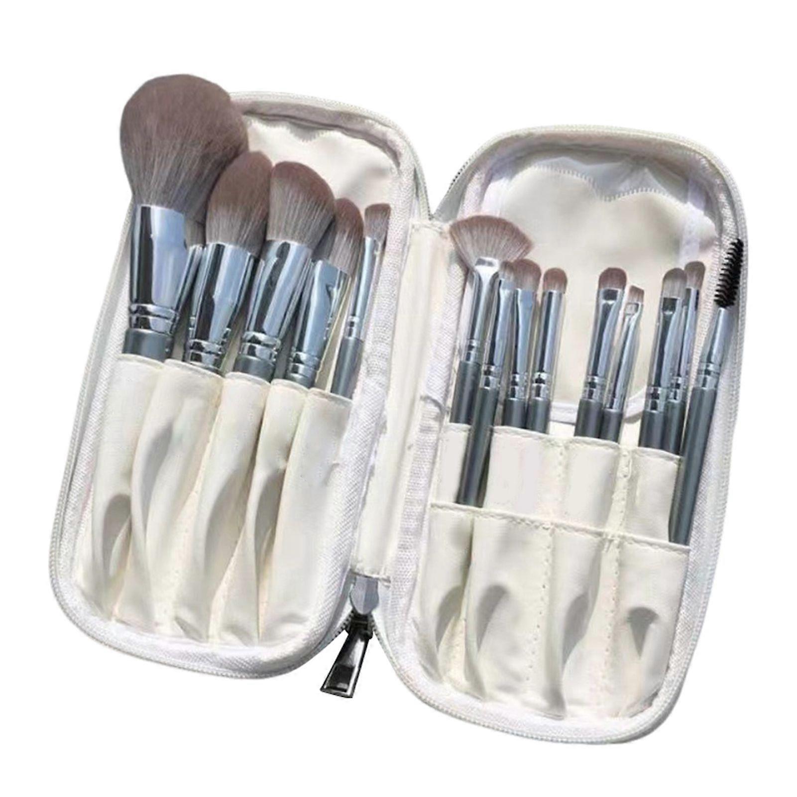 Premium Super Soft Makeup Brush Set for Beginners Travel Complete Cosmetic Tools Kit for Eyeshadow Powder Blending