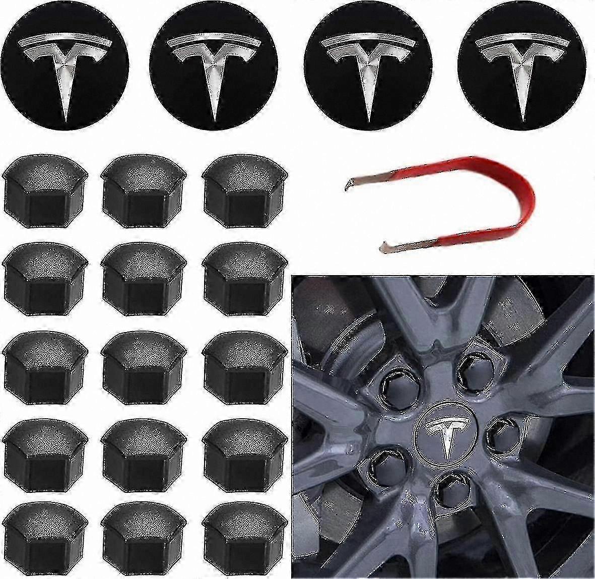 Center Hub Cap Set for Electric Car Wheel - Compatible with Multiple Models