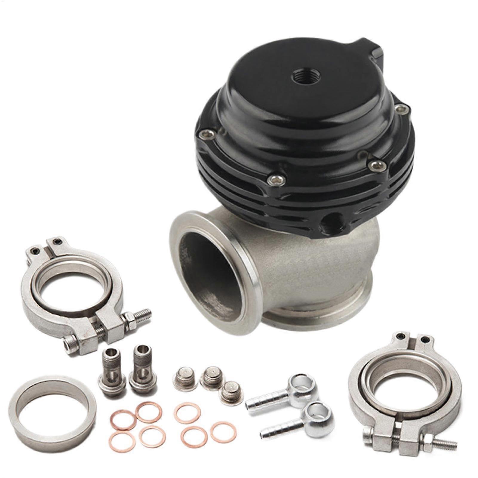 Turbo Blow Off Valve External Turbocharger Flange - Black Wastegate Drain Pipe Valve for Vehicles, Durable and Compatible