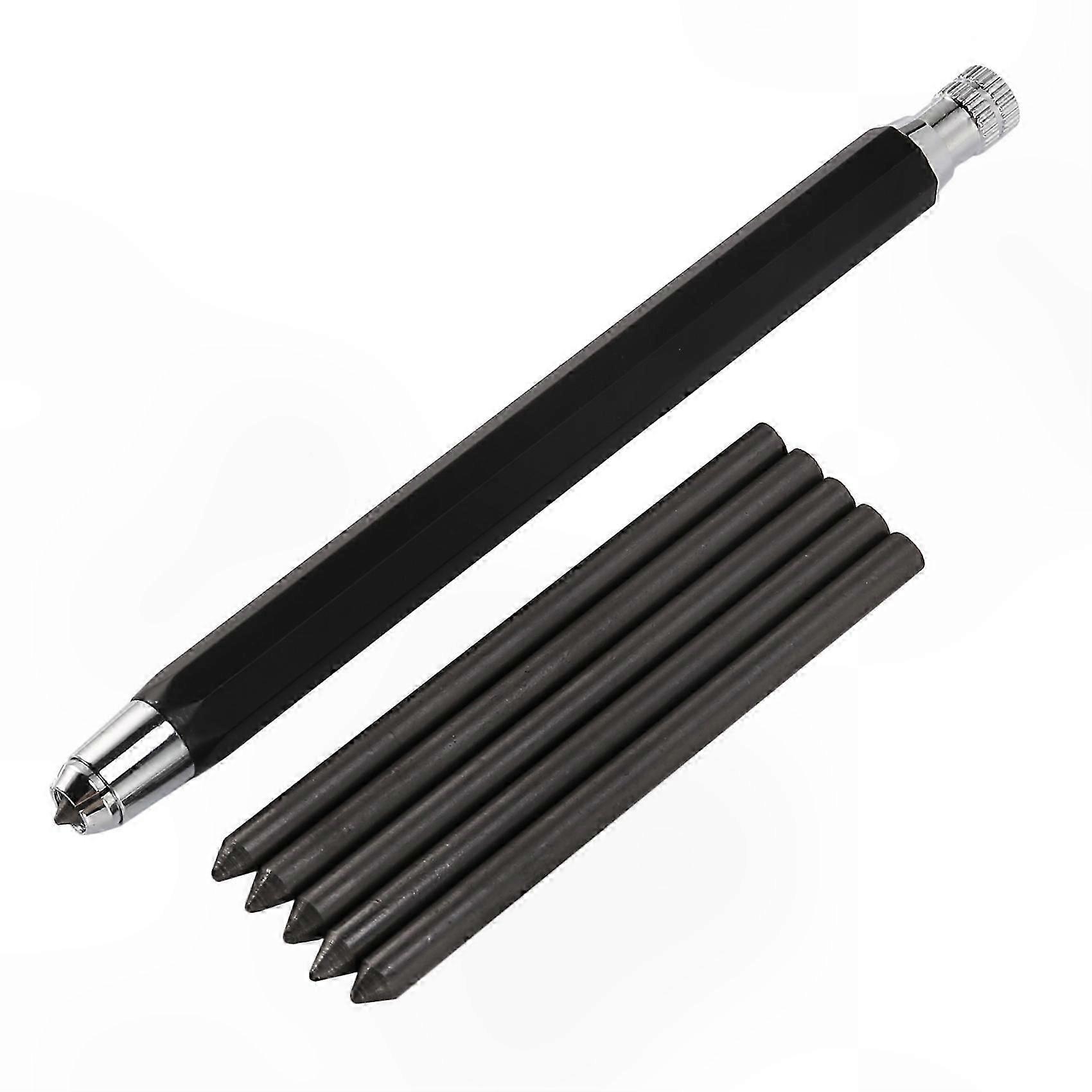 5.6mm Automatic Metal Lead Holder for Art Sketching Drawing Shading Crafting Mechanical Graphite Pencil Set