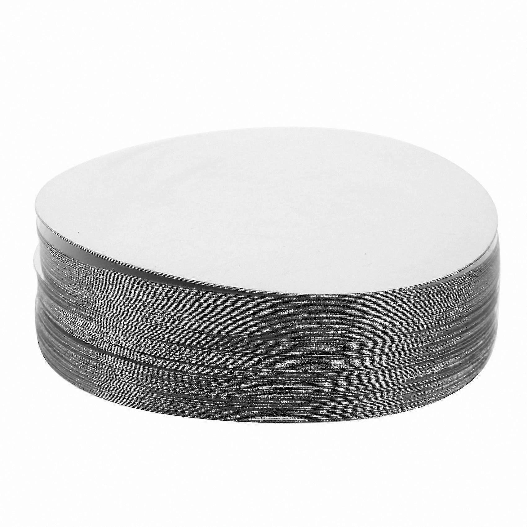 100 Pack 3 Inch Silver Wine Pourer Disk with Drip Stop Function for Smooth Pouring and Leak Prevention