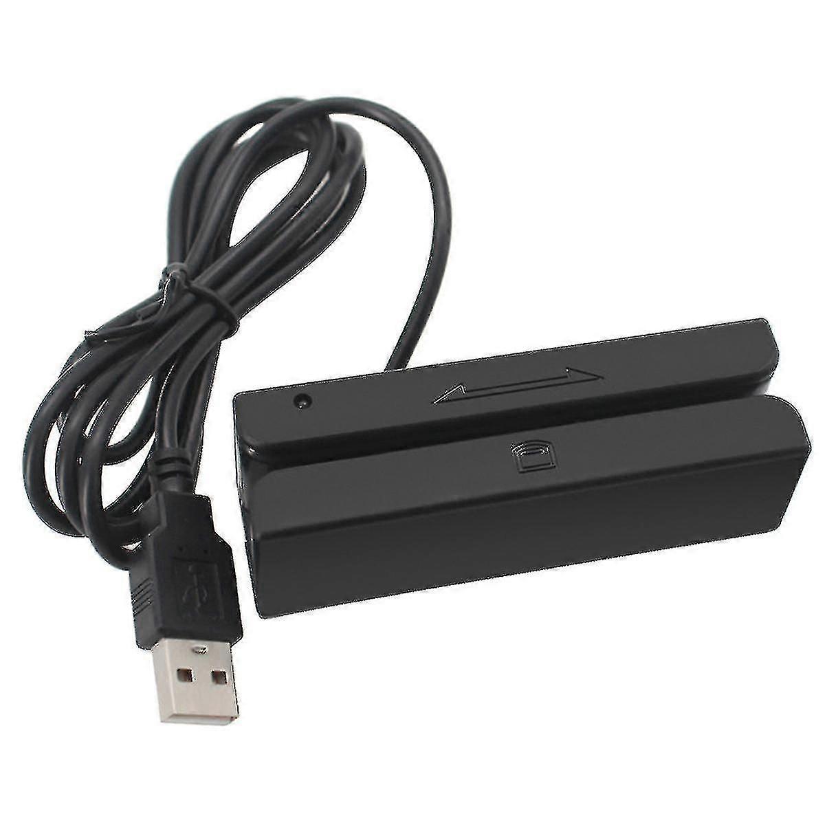 Msr90 USB Magnetic Stripe Card Reader for PC - 3 Track Mini Swiper
