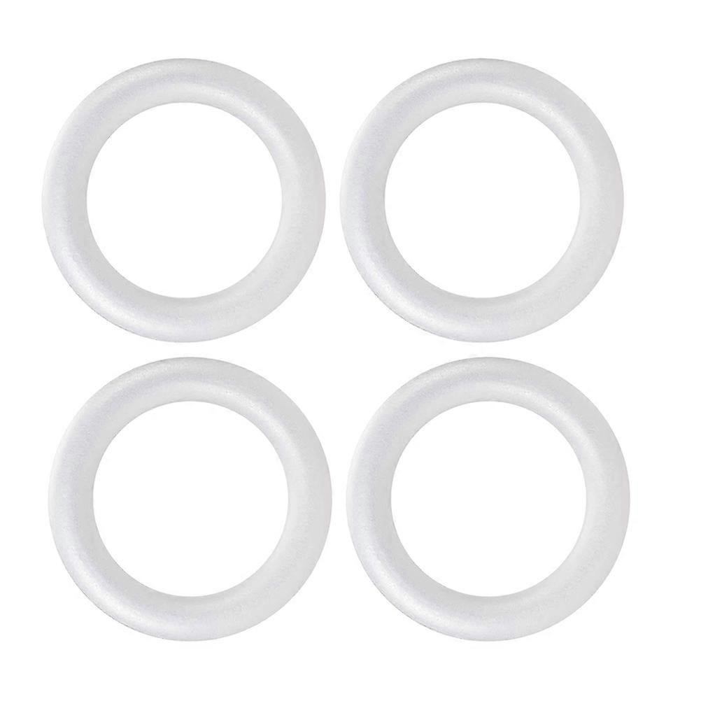 4pcs Craft Foam Wreath Rings for DIY Projects – Durable Round Circle Shapes for Wedding, Christmas & Holiday Decorations – Versatile Art Supplies
