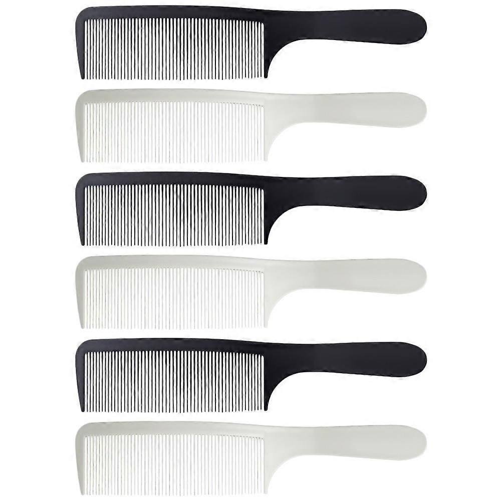 Men Combs Professional Hair Stylist Combs Hair Salon Durable Abs Assorted Color Beard and Mustache Grooming 6Pcs