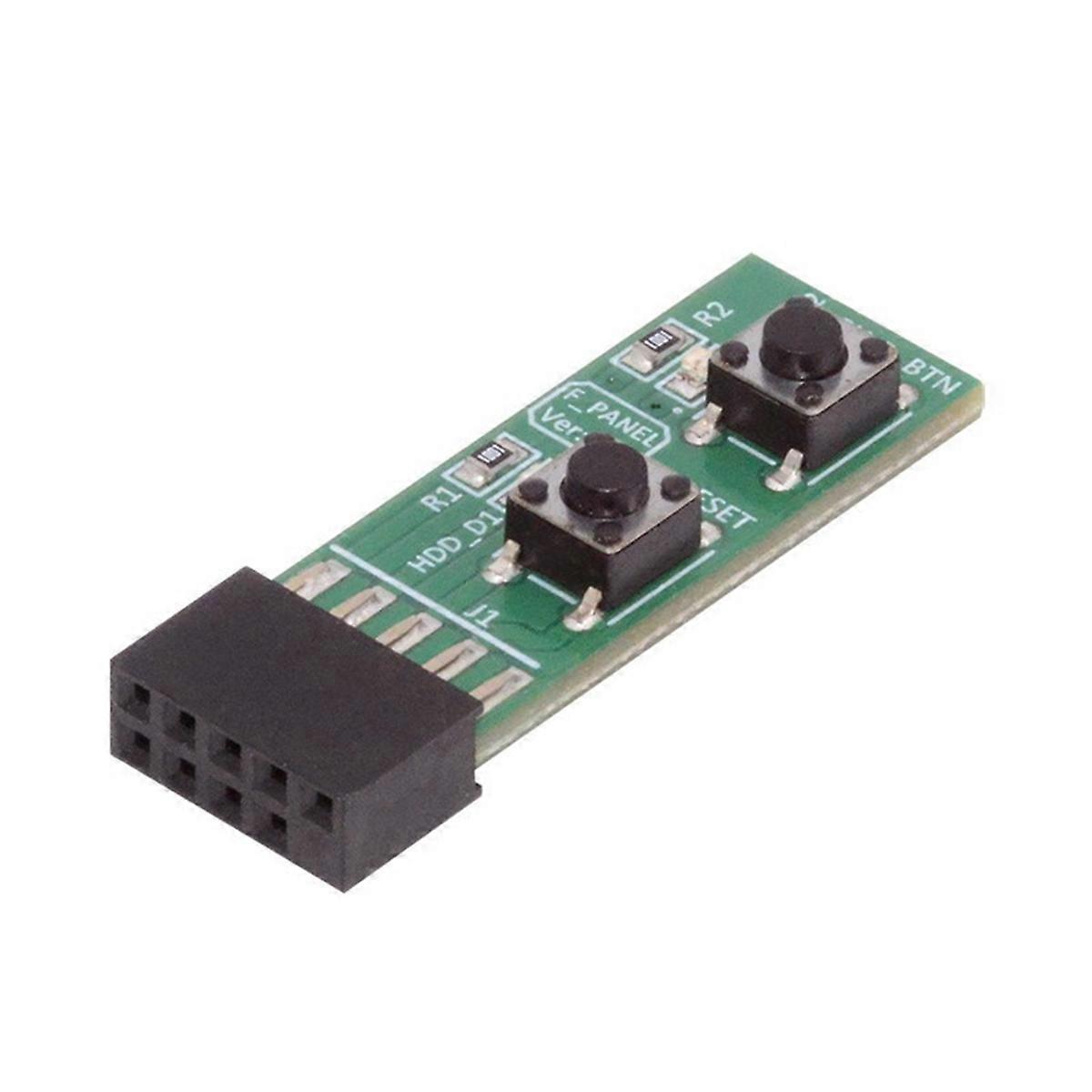 10Pin Mainboard Switching Tester Switching Board Adapter with Resets Button DIY PC Assembly Tool fo