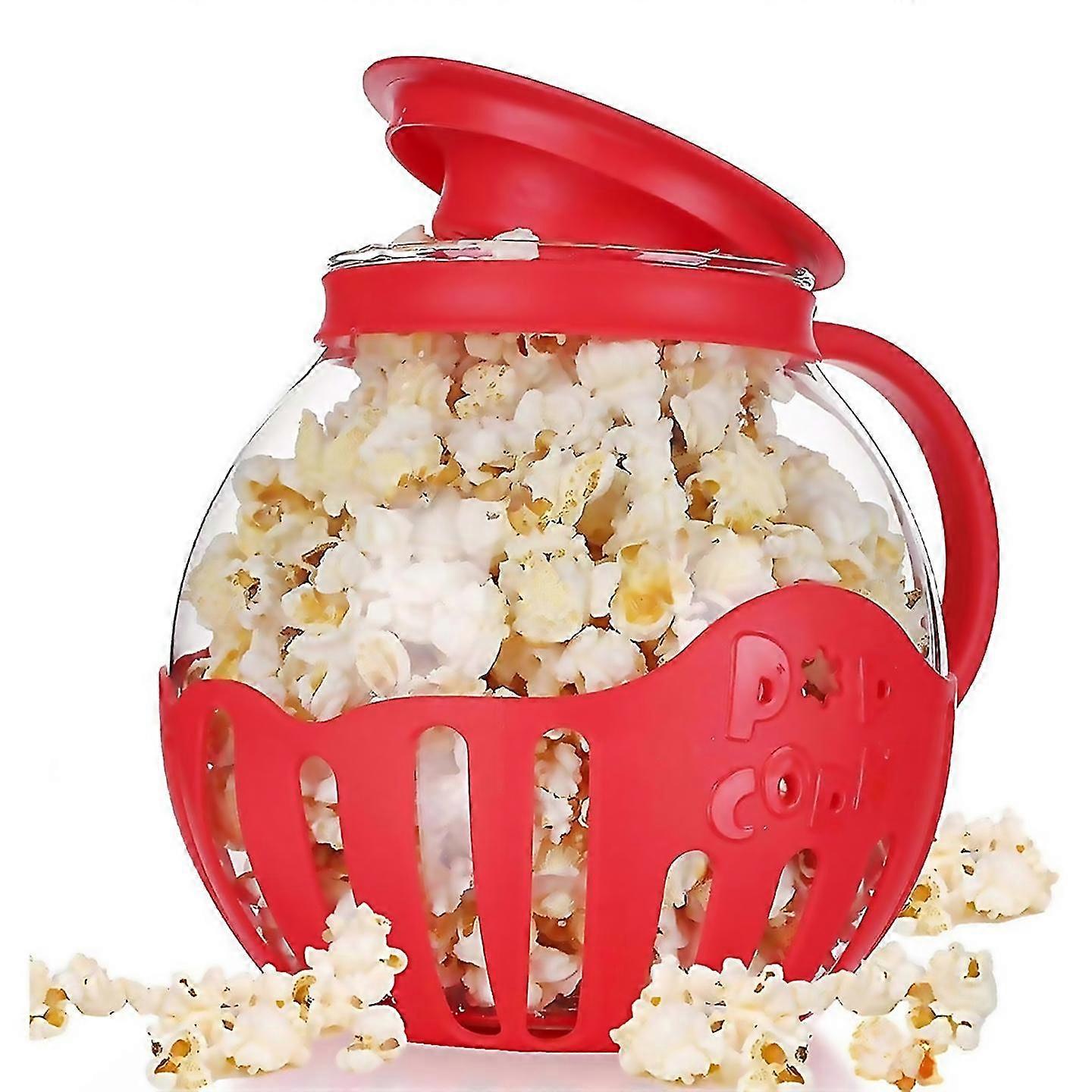 For Mini Machine Safe Silicone Lid Popcorn Maker Red