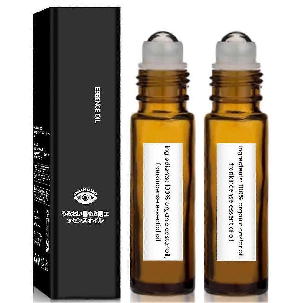 Eye Serums Under Eye Roller Cream with Castor Oil Firming Moisturizing Cream Eye Essences Oil Eye Roller Applicator