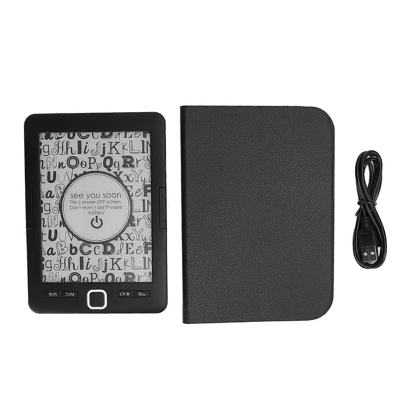 BK6033 Electric Book Reader with 8G Storage Adjustable Brightness 6 Inch Ink Screen Book Reader for Commuting Travel