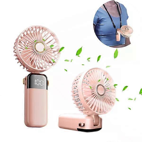 Rechargeable small fan, 1 piece, one-button operation with digital power display