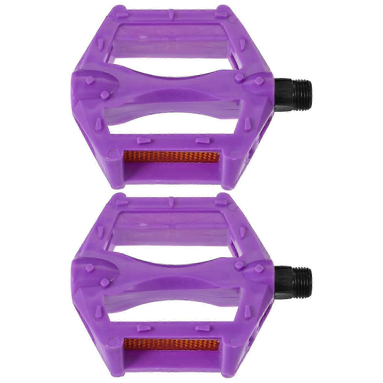 استبدال دواسات الدراجة للشباب للأطفال: ركوب الدراجة المستقرة ، منع انزلاق القدم ، شعور مريح ، الحديد البلاستيك ، 1 زوج