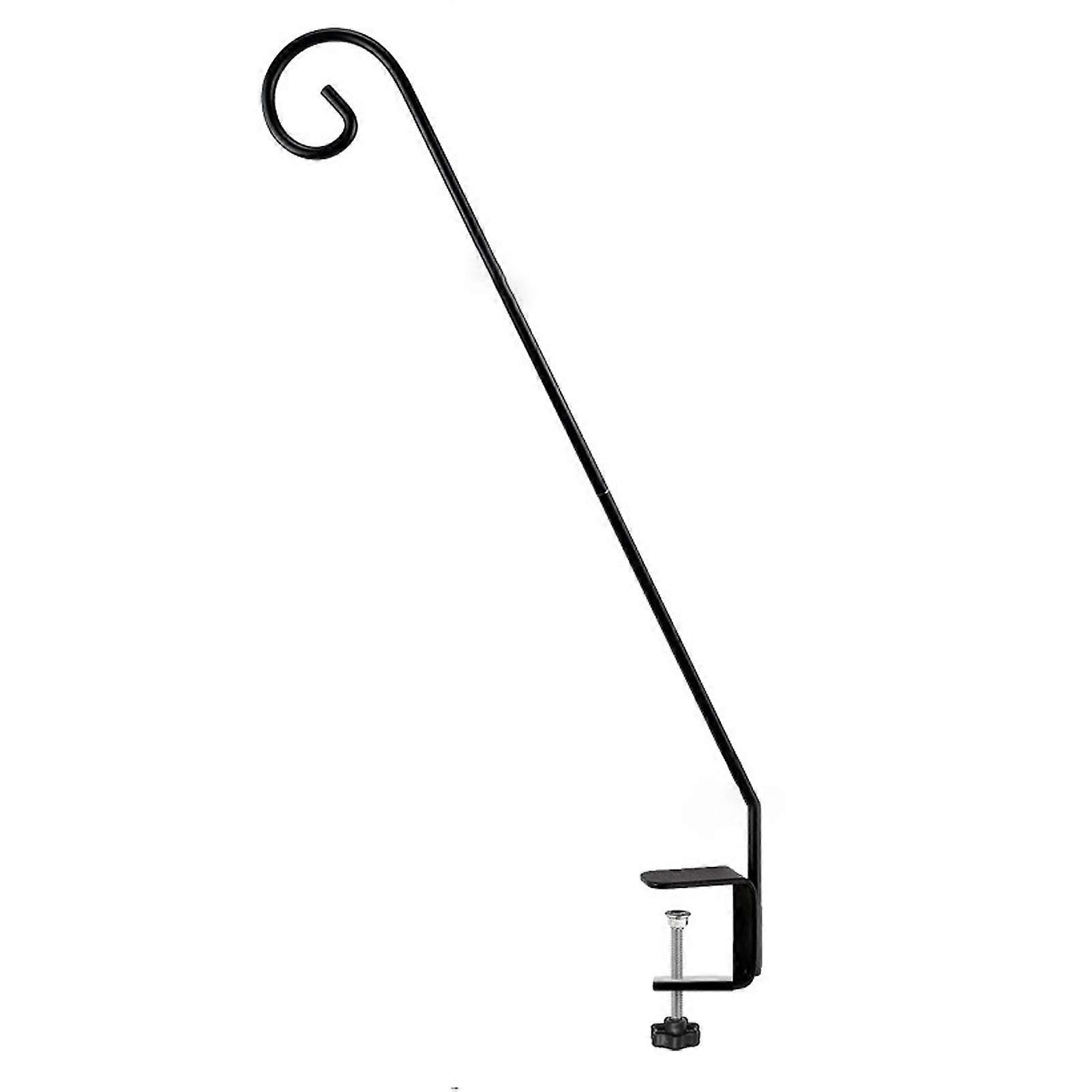 Iron Clamp Deck Hook For Outdoor Terrace Multi-function Bird Feeder Hanger Hook For Plants