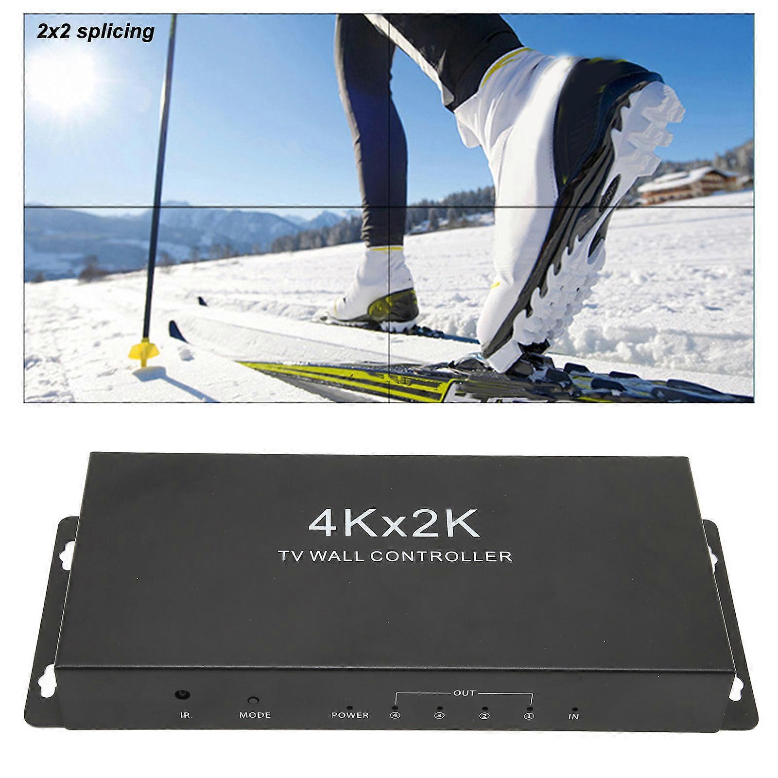 TV nástěnný ovladač 1v4 výstup 4K UHD spojovací video procesor 100-240V