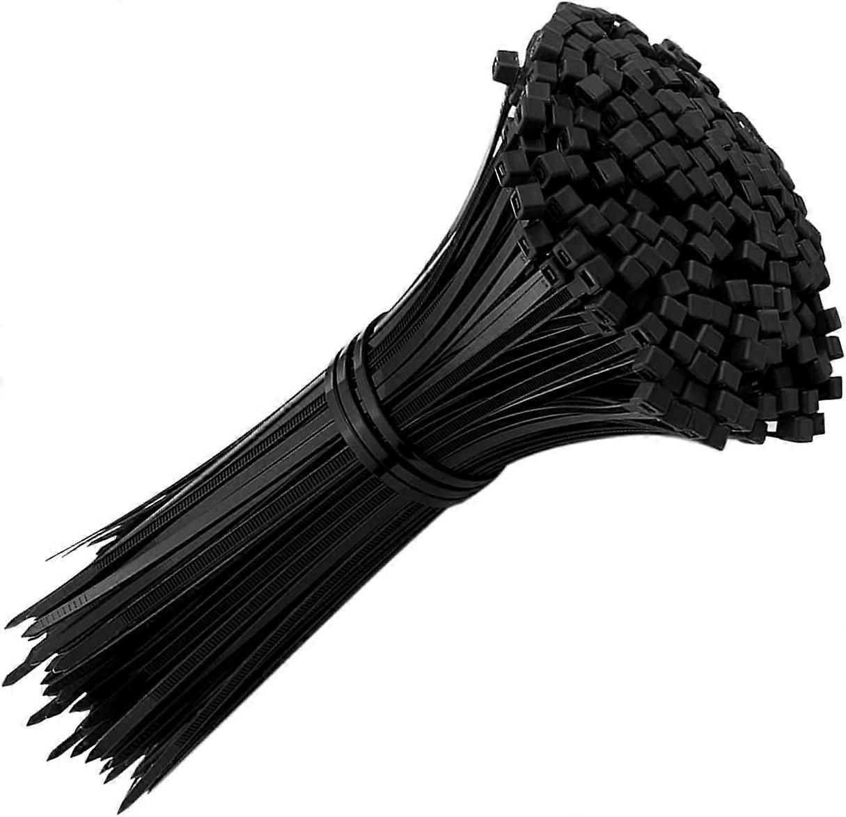 Cable Ties 100mm x 2.5mm, Triomphe 100 Pack Cable Ties, Black Cable Ties, Nylon