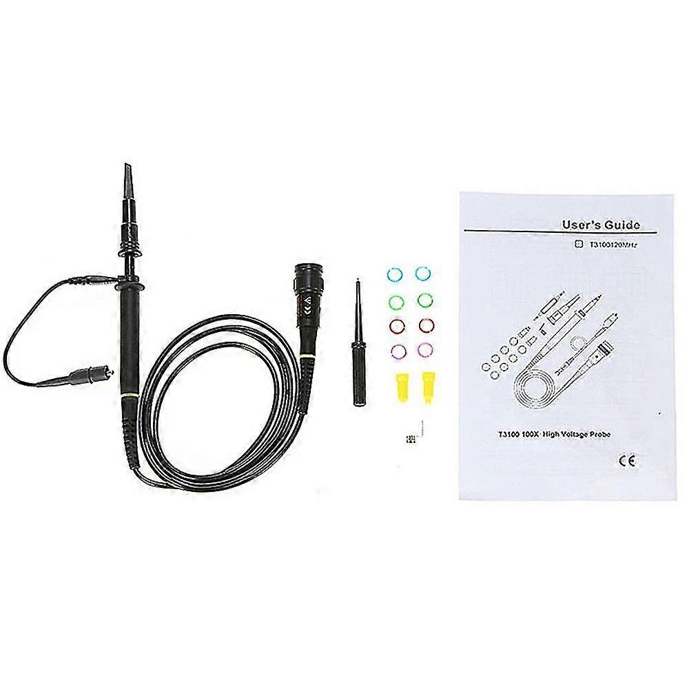 2025 Hantek T3100 x100 Probe for Oscilloscope 100MHz Probe High Voltage Oscilloscope