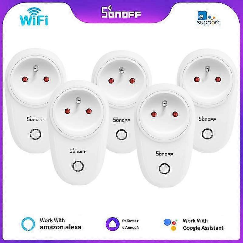 Sonoff S26 R2 WiFi Smart Socket DE FR EU Wireless Plug Power Socket EWeLink