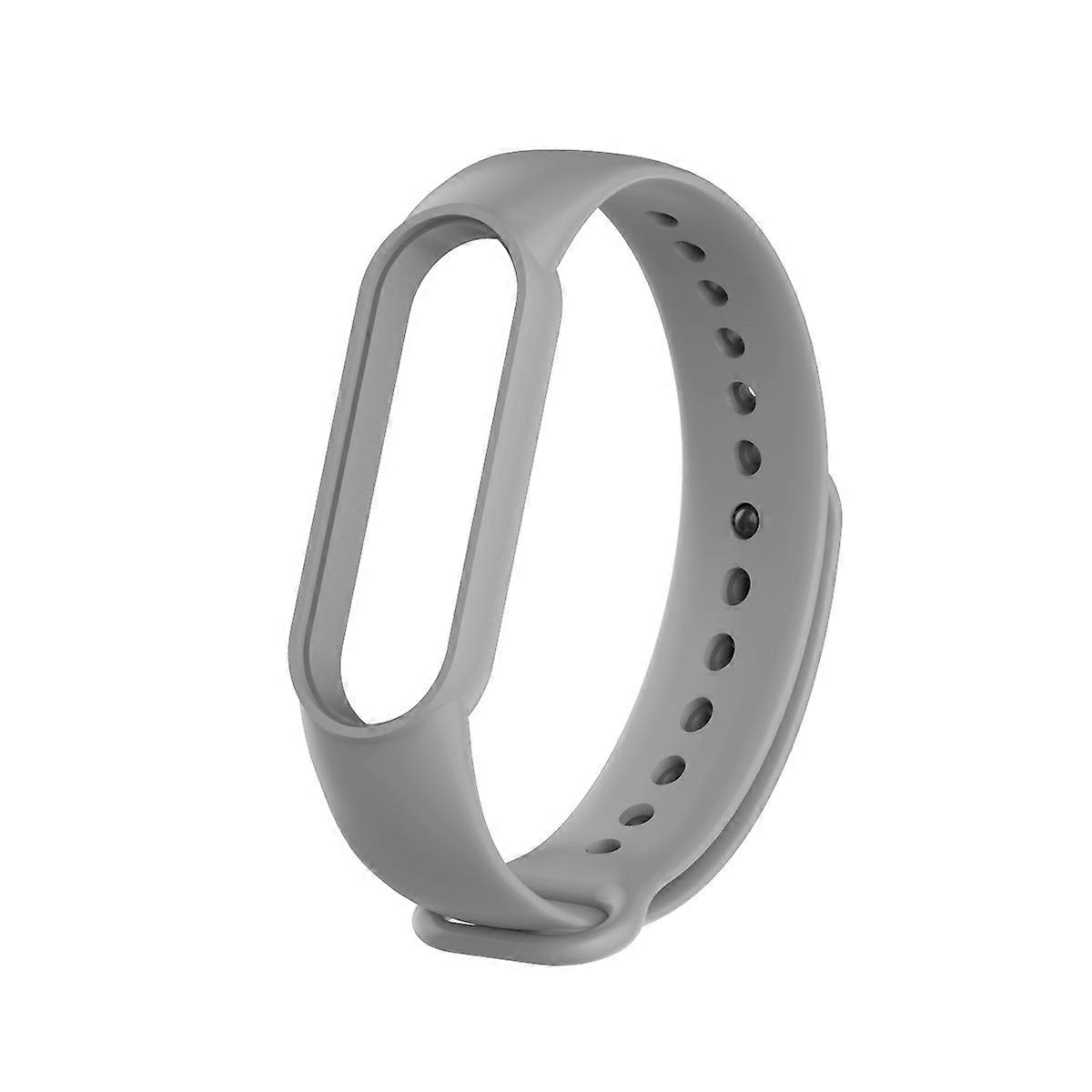 Silicone Strap Replacement for Xiaomi Mi Band 5/6/7 - Grey