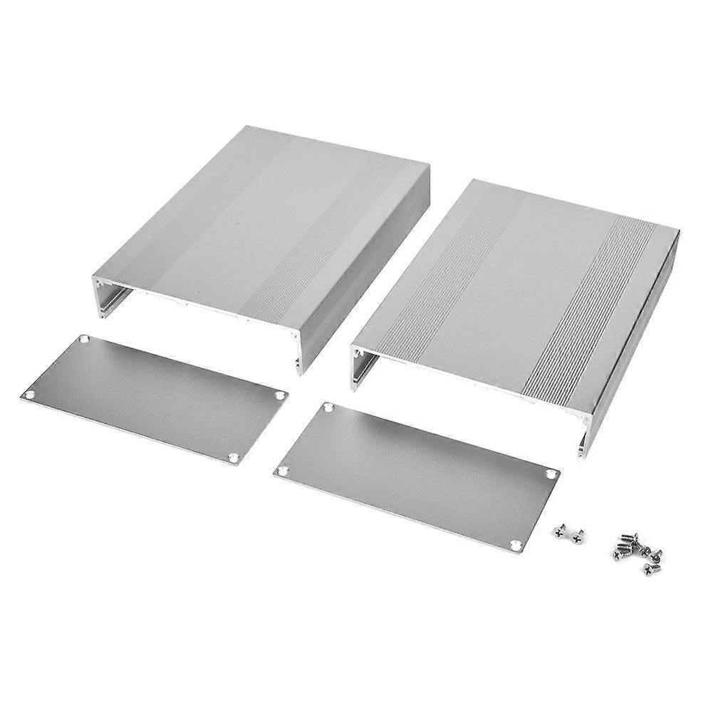 Electronic Project Case Silver White Aluminum Alloy for Printed Circuit Board 68x145x200mm