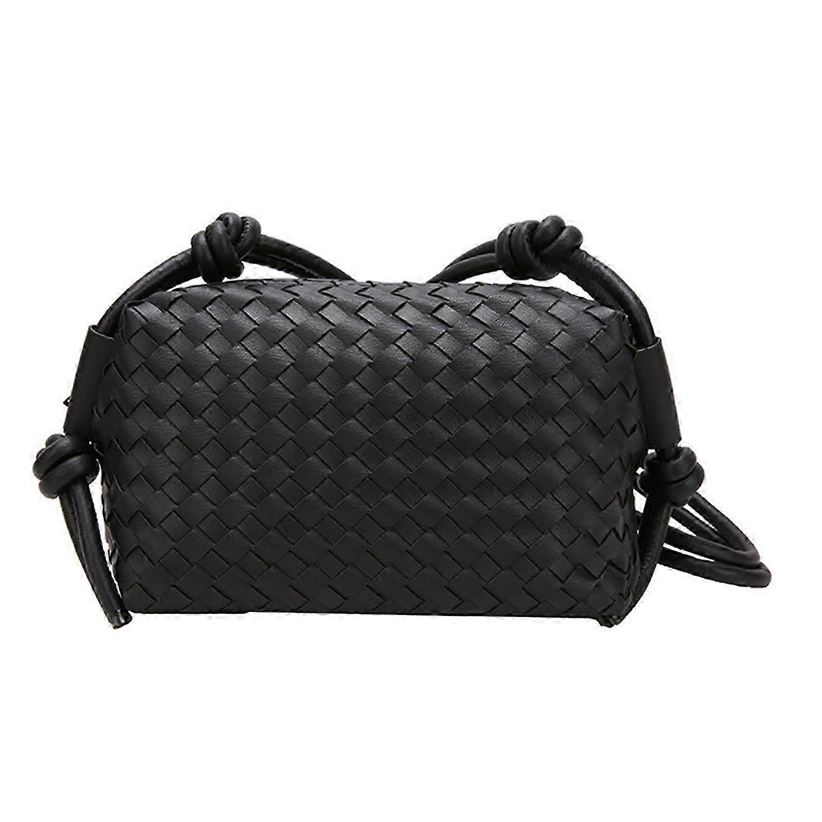 حقيبة كروسبودي نسائية منسوجة الكتف بو حقيبة مضفرة مساء حقيبة يد صغيرة مضفرة حقيبة كتف نسج حقيبة رسول جلدية